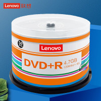 联想(Lenovo)DVD+R 光盘/刻录盘 16速4.7GB 办公系列 桶装50片 空白光盘