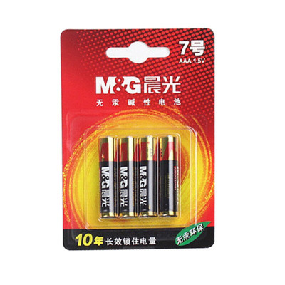 晨光(M&amp;G) 晨光 无汞环保干电池1.5V 5号/7号AA碱性电池ARC92557