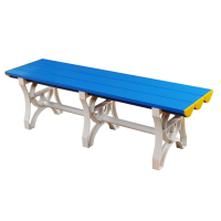 海邦塑料更衣凳防水长条凳 蓝白色:2000长400宽450高(mm)