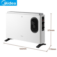 美的(Midea)HDW20MFK新星家用取暖器电暖器电暖气片烤火炉取暖炉 5秒速热节能低噪
