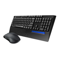 雷柏(Rapoo)X1800PLUS 无线商务静音键盘鼠标套装 黑色