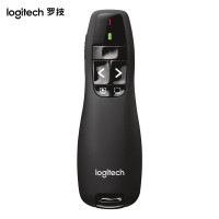 罗技(Logitech) R400 无线演示器 PPT翻页笔 演示笔 激光笔 电子笔 投影笔 遥控笔 黑色