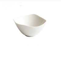 一痕沙 风白色陶瓷异形不规则高颜值陶瓷吃饭碗米饭碗 白色异形碗 单个装
