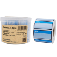 Makeid TCM50-25B-600 打印标签纸 50mm*25mm (单位:卷) 蓝色