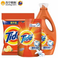 汰渍(Tide) 宝洁家庭清洁系列·洁净组合(汰渍洗衣液 洗衣粉)
