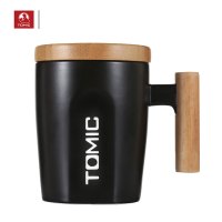 特美刻(TOMIC)木柄陶瓷杯TCL1329 400ml