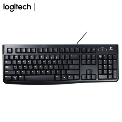 罗技(Logitech) 有线键盘K120 USB接口 黑色 一个装