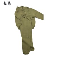 银莱套装绒衣裤D加厚 草绿色 1号是175 特号(180-185) 付特号(190)
