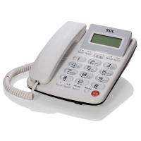TCL HCD868(165)TSD 来电显示 大屏大音量 电话机(计价单位:台)雅致白