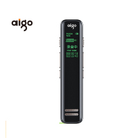 爱国者(aigo) R6699 16GB 专业降噪 支持TF扩容 双麦克风 微型高清 声学变焦录音笔(计价单位:台)黑色