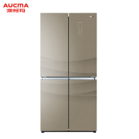 澳柯玛 BCD-460WKPAG 460L 风冷无霜变频 玻璃面板 十字对开门 冰箱 (计价单位:台) 棕色