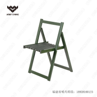 军燚 军绿折叠椅 ye战折叠木椅