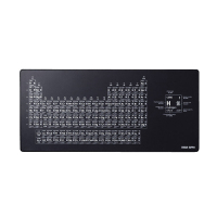 山业(SANWA) MPD-C5C 化学元素周期表 大尺寸900*400 鼠标垫 (计价单位:张) 黑色