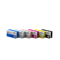 爱普生 光盘印刷刻录机原装六色套装 适用PP-100III/100N/50II系列 墨盒(计价单位:套) 六色