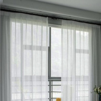 博格 BGBS18D 窗帘 1.00 米/个 (计价单位:个) 半遮光 布艺白纱