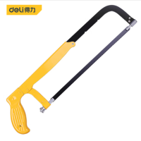 得力(deli) 调节式钢锯架活动弓锯架手工锯带锯条12英寸应急常备 DL6008