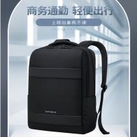 新秀丽 双肩包男士商务背包旅行苹果联想笔记本电脑包15.6英寸黑色 TX5*09001