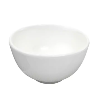 米饭碗陶瓷材质白色罗汉碗 薄款 口径约11.8CM 高6.5CM 10个装