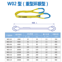 J&L巨力索具-吊装带 W02-4T*6m 货期60天