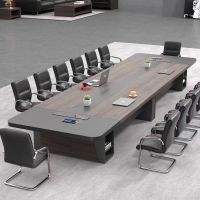 慧采云 会议桌办公桌简约现代会议室桌培训桌洽谈桌5m*1.5米(可坐18人)YC