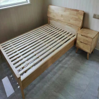 宿舍单人木质床 1200*2000*1000高 含床头柜1个+椰棕床垫 起订量20套