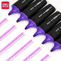 得力思达S600 荧光笔 10支/盒 紫色