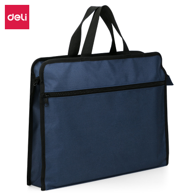 得力(deli)63753公文包 商务男女职业文件袋事务包/文件包手提袋资料袋便携蓝色