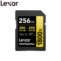 Lexar雷克沙SD卡相机内存卡V60 UHS-II高速单反相机 256G 1800x