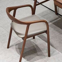 大嘉实木橡木椅子西皮坐垫 49cm*55cm*42.5cm