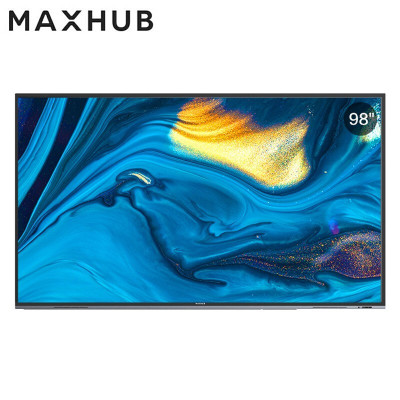 MAXHUB 98英寸巨幕商用会议平板电视 4K超高清HDR投影显示器企业智慧屏W98PNB+无线投屏器1个+壁挂支架