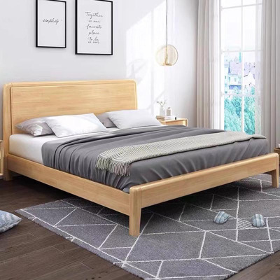 大华震橡胶木床 配松木床板 1.5米*2米