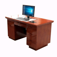 荆泰 办公桌电脑桌贴木皮经理桌 120*60*75cm 个