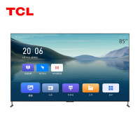 TCL85G60E 85英寸电视 (一价全包)3+64GB大容量无开机广告 120hz 声控会议电视 黑色