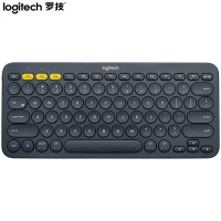 罗技(Logitech)K380无线超薄蓝牙键盘 深灰色 人体工学 电竞游戏 右手通用型
