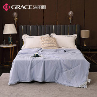 洁丽雅(grace) 蚕丝夏被 润雅 200*230cm 51%蚕丝+49%木棉 1条装