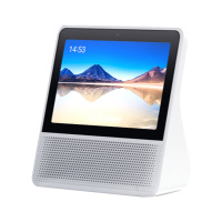 小度 智能音响8C 白色 智能屏音箱 百度8英寸高清语音,视频通话WiFi声控蓝牙 智能音响