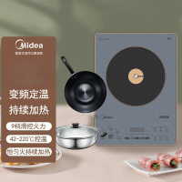 美的(Midea)SCL2207 电磁炉变频定温一体面板防水温控家用低温烹饪进口面板防水电磁炉IH变频