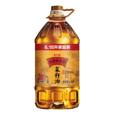 金龙鱼非转基因食用油 压榨外婆乡 小榨 菜籽油 4L