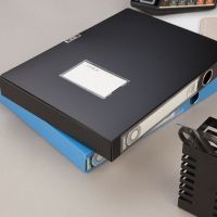晨光(M&G)35mm背宽档案盒ADM94816B (单个装)-(个)黑色 A4文件盒资料