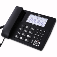得力 799 数码录音电话机电话机 防雷功能 (黑色)(台)