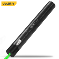 得力 DL552002户外绿光激光笔 可充电手电筒激光灯镭射笔逗猫棒红外线天文指星笔 锂电池1200mAh