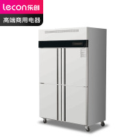 乐创 (lecon)商用四门冰柜 立式大容量厨房酒店双温保鲜柜 双温