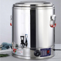 乐创(lecon)商用蒸煮桶 电热不锈钢保温桶 80L