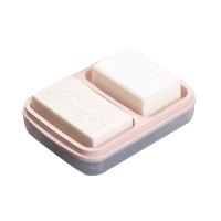 茶花 2239 肥皂盒 带盖 大号 防水双格香皂盒 3个/组(s) 计量单位:组