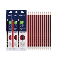 得力(deli) S936-2B 高级书写铅笔 36支装