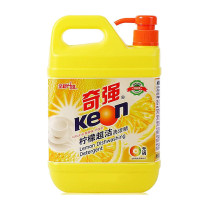 奇强 柠檬洗洁精2000g 油污 去油污除异味无磷清洁剂洗涤 单位:桶