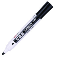 得力(deli)S519可加墨白板笔黑色大容量办公教学标记笔写字笔可擦白板笔10支/盒2盒装
