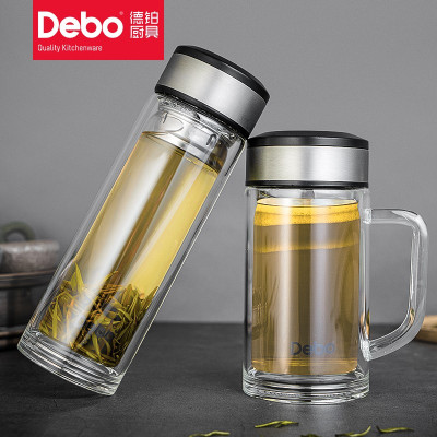 德铂(Debo)汉纳斯玻璃杯套装(320ML+360ML) DEP-743 银色