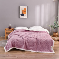 罗蒙塔芙绒毛毯--香芋紫-LM-3006