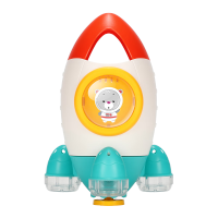 婴侍卫宝宝洗澡玩具 动力喷水火箭喷泉旋转花洒